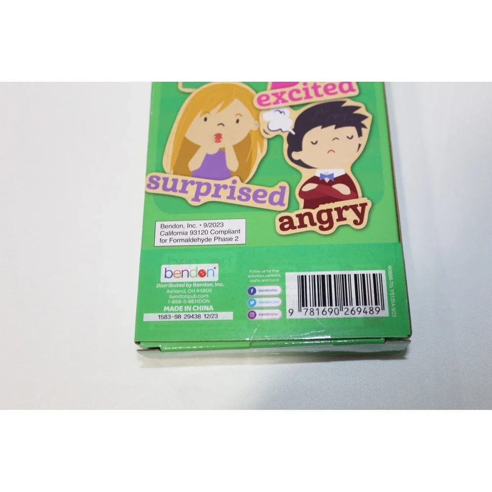 Bendon MagnaFun My Feelings Wooden Magnetic Pieces 15 Pack Kids Educational Toy